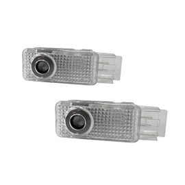 2 Pcs Non-Fading Car Projection LED Projector Door Shadow Light Welcome Light Laser Emblem Logo Puddle Lights Compatible for A/C/E/GLC/GLA/GLE/GLS/S/R Class (W203 C-Class 2001-2007)