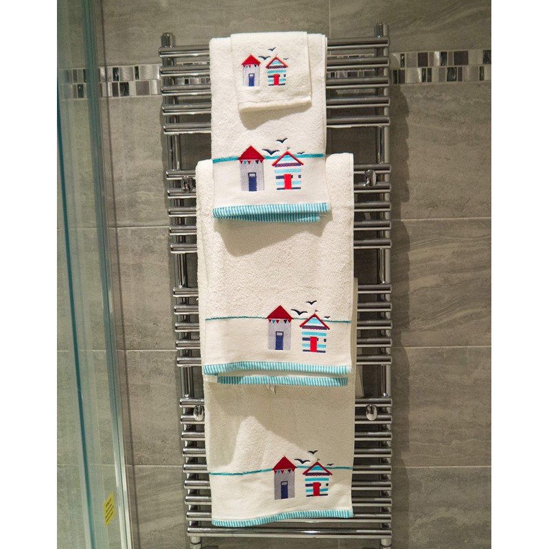 Pack of 2 Luxury Beach Hut & Birds Hand Towels