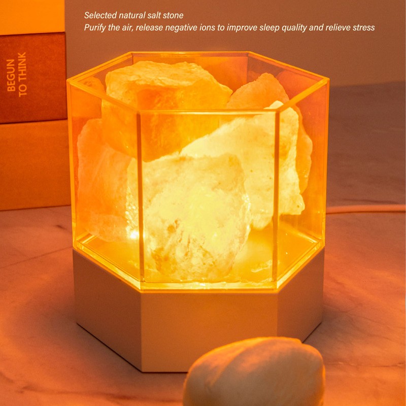 Himalayan Salt Lamp LED RGB Dimmable USB Decorative Essential Oil
