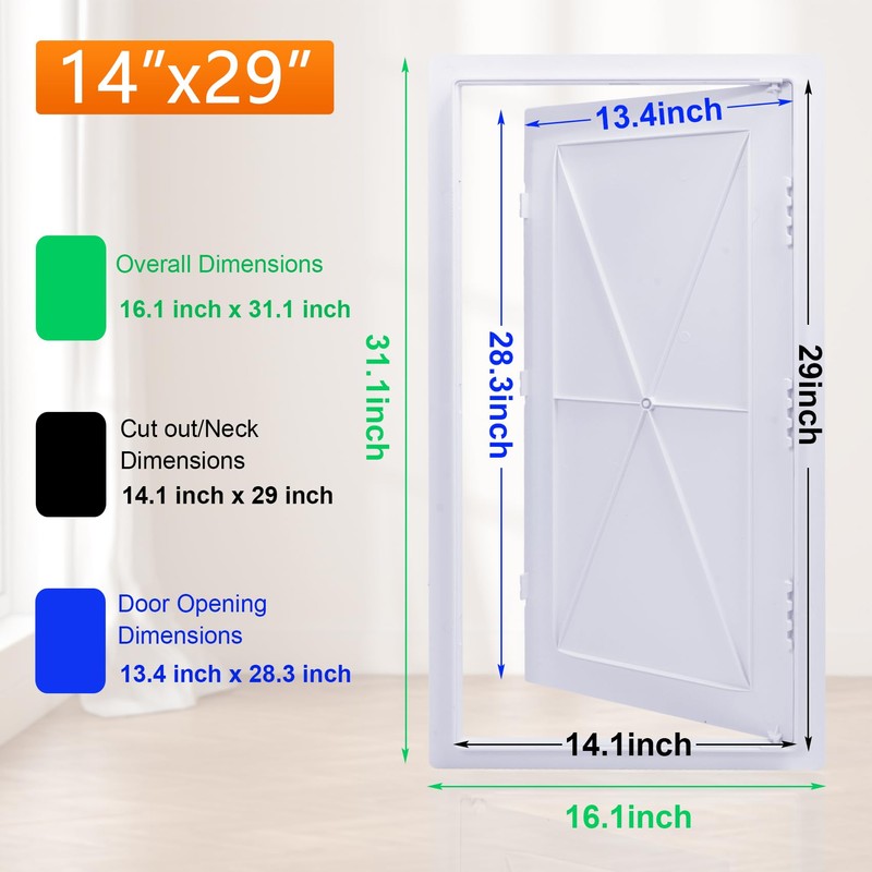 Suteck Plumbing Access Panel for Drywall Ceiling 14 x 29