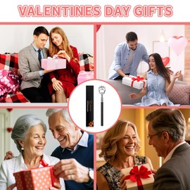 WOVTE WOVTE Bear Claw Black Telescopic Back Scratcher, Extendable Back Scratcher for Men Women, Stocking Stuffers for Men Women Adults, Valentines Day Gifts Birthday Gifts for Men Women Dad Husband