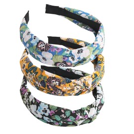 scicent Headbands Women 3 Pieces Headbands for Women Non-Slip Fashion Women Headbands for Hair Cute Headband for Women Hair Wide Knot Headband 15902