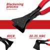 90° Folding Pliers, Sheet Metal Bending Pliers, Black Burnished Carbon