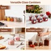 ComSaf 4 oz Glass Jars with Lid, Set of 12