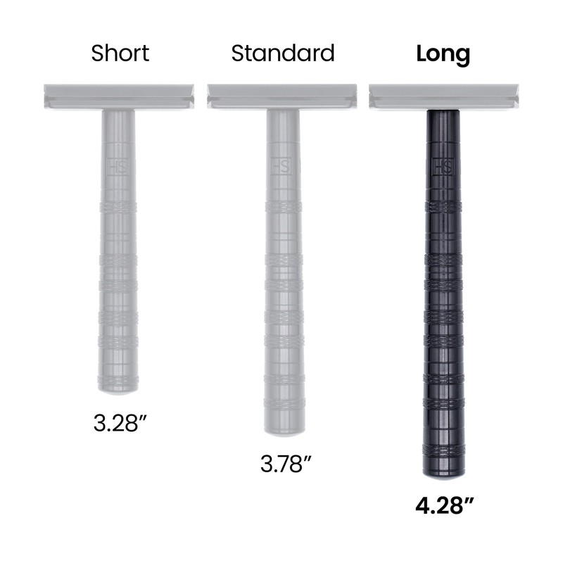 HENSON SHAVING AL13 Replacement Handle, Long, Jet Black