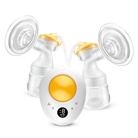 Dooer DSP-8001D Bomba eléctrica Doble para alimentación Bomba Manos Libres con luz Nocturna 3 Modos y 9 Niveles de succión Bajo Nivel de Ruido...     