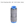 sourcing map Straight Push to Connector Reducer Fitting 10mm to