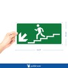Pubblimania Stair Descent Left Emergency Exit | Aluminium Composite Sign