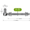 Insaga J Bolt Gate Hinge, 304 Stainless Steel Farm Gate