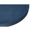 HofferRuffer Large Round Serving Tray 24'', Elegant Faux Leather Circle