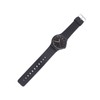 Waterproof Quartz Watch with Rubber Strap Adjustable 3 Hands Easy
