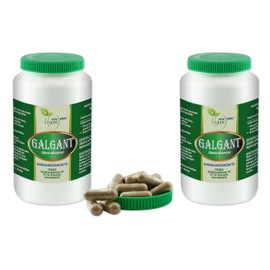 Vitaide Vegan Galangal (Alpina Officinarum) "Spar-Pot" 2 x 360 Vegetable Capsules 450 mg each, Pure Natural without Additives