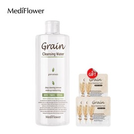 Mediplaner 대용량 곡물 페이셜 클렌징워터 500ml+파우치5매 Large容量颗粒面部清洁水500ml+防水贴5片