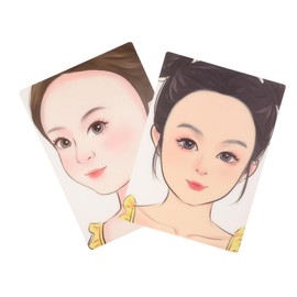 Operitacx Artistic Face Painting Kit 2pcs Reusable Practice Boards White Face Paint Supplies for Boys and Girls Creative Art Tool