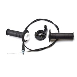 Throttle Grip Set, Handlebar Throttle Grip, Throttle Grip Brake Lever Throttle Cable Set, 7/8 Inch Handlebar Handgrips Quick Turn Twist Throttle Grip Cable Kit for 50-250CC ATV Quad Pit Dirt Bike,
