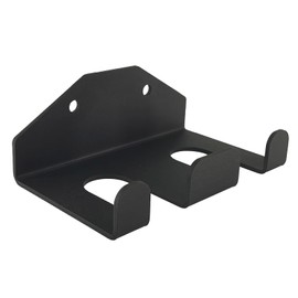 Barbell Storage Double Fitness Dumbbell Bar Vertical Suspension Wall Mount for 2 Olympic Bars Strong and Durable