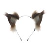 RSACCSKY Cute Squirrel Ears Headband Handmade Fur Fox Wolf Ears