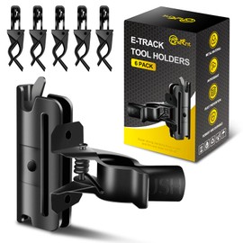 6 Pack E-Track Tool Holders |E Track Accessories for Enclosed Trailer to Keep Rakes,Shovels, Broom|e Track Tool Holder Hanger for Trailer Accessories| Tool Stabilizer for Etrack Accessories