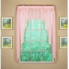 Today's Curtain Emelia Original Voile Valance 14", Rose, 60" W