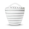 Gmundner Keramik Manufaktur 0106DZGO09 Graugeflammt Gourmet Sugar Bowl Diameter 9