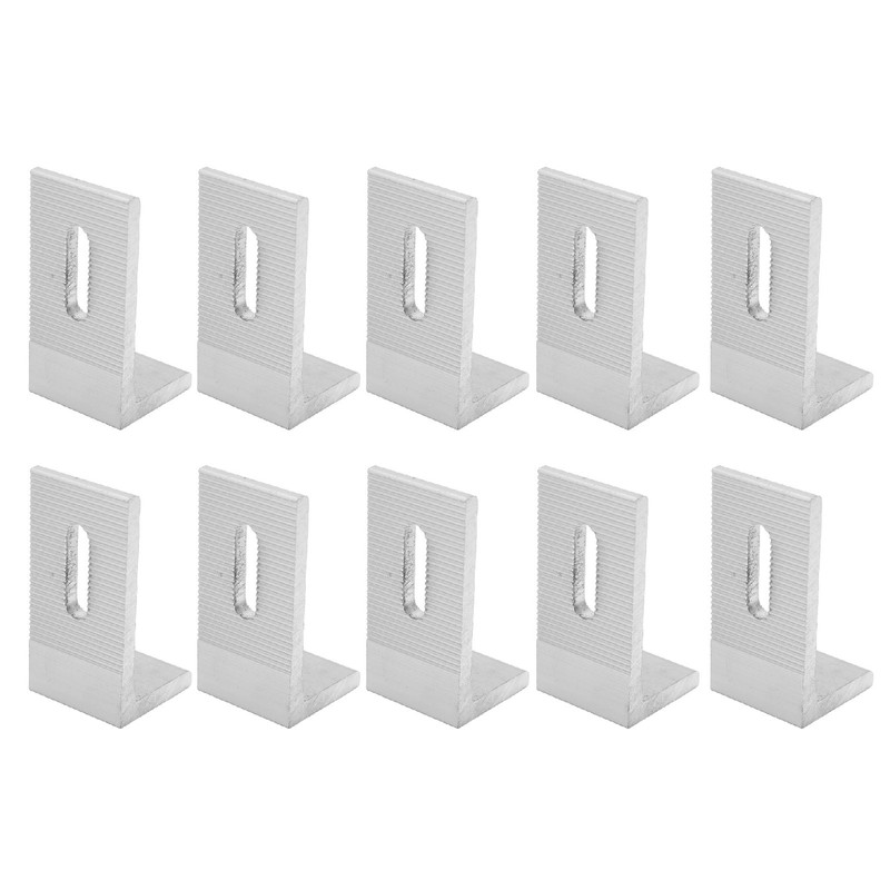 10PCS L Foot Solar Mount Aluminum Alloy Photovoltaic Panel Mounting
