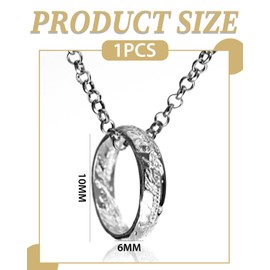 TPZORJX 1 Ring Engraved Rune Rings for Men Women Anti Allergy Rings Women Jewelry Gifts for Friends Couple Wife Silver