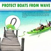 SCGFPOE Boat Bungee Dock Lines 4 ft - Single Hook