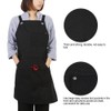 Canvas Apron Kitchen Cooking Carpenters Machinists Working Uniform with Crossed
