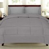 Sweet Home Collection White Goose Down Alternative Comforter, Full, Gray