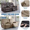 TAOCOCO Recliner Loveseat Cover with Middle Console 4 Pieces Recliner