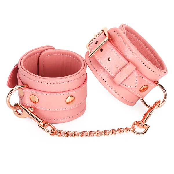 Liebe Seele Wrist Cuffs, Cosplay SM Goods, Restraints, Genuine Leather, Queen (Pink)