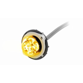 Abrams Blaster Emergency Vehicle LED Hideaway/Surface Mount Strobe Warning Light - Amber/Amber