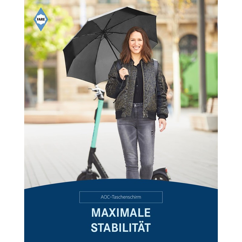 FARE Mini Pocket Umbrella - Premium Umbrella Opens Closes Automatic
