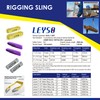 Leyso Pack of 6 Purple 6' x 1" Multifunctional Heavy