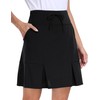MoFiz Women's 20" Knee Length Skorts Skirts Elastic Waist Athletic