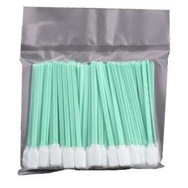 ST TS 100 Pcs Industrial Cotton Swabs Sponge Swabs Cleaning Gap Brush Long Swabs Experiment Swabs