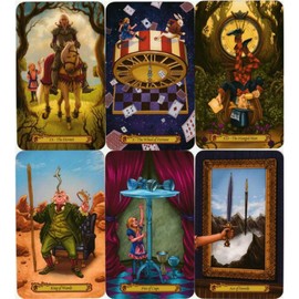 Tarot Cards, 78 Cards, Rider Edition, Tarot Divination, Tarot in Wonderland, Japanese Instruction Manual Included (English Language Not Guaranteed)