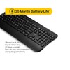 NXT Technologies Wireless Comfort Keyboard, Full‑Size with Wrist Rest, USB