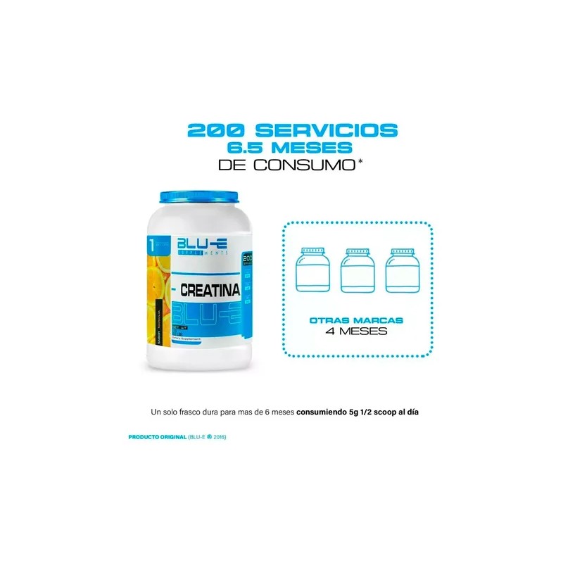 Blu-e Creatina Monohidratada 1kg Varios Sabores