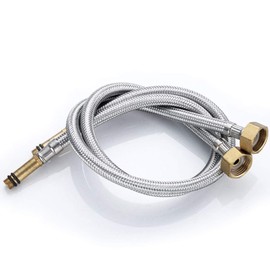 Flexible Hose Extension Connection Hose Fitting Tap Connector Hose Extension Connection Hose Flexible Fitting Hose Flex Hose Tap for Kitchen M10 50 cm Pack of 2