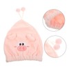 Ipetboom Cute Cartoon Hair Drying Towel Cap for Women Quick