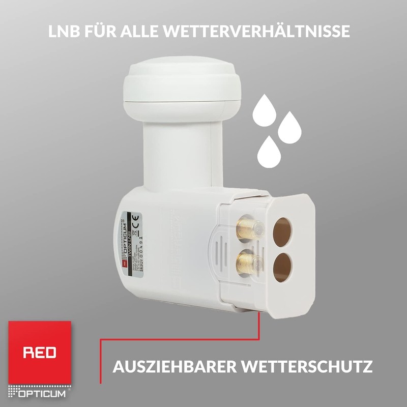 Opticum Twin LNB – LTP 04H – Gold Plated Contacts