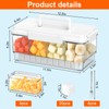 AIERSA Snackle Box Container with Ice Pack,4 Compartment Chilled Serving