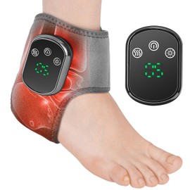 Ankle Heating Pad for Pain Cordless, Ankle Massager with Heat for Circulation and Pain, Ankle Heat Wrap, Heated Ankle Wrap for Pain