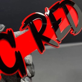 Emblem Badge 1PC BIC RED Emblem Multicolor Custom Badge Sticker for Car SUV TRUCK