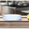 RONDURE Deep Pie Dish for Baking 10-inch Glass Pie Plate