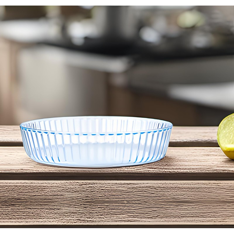 RONDURE Deep Pie Dish for Baking 10-inch Glass Pie Plate