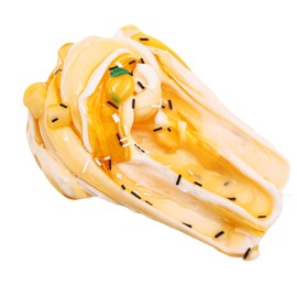 Mango Butter Slime DIY Clay, Cloud Slime Scented Jelly Fluffy Kit 8 oz, Soft Stretchy, Stress Relief for Kids, DIY Mix ins Charms Foam Beads, ASMR, Gifts for Party Favors, Super Soft Fidget Toy