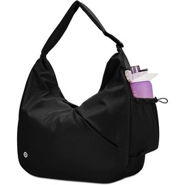 Women's Gym Duffel with Hidden Yoga Mat Holder, Shoe Compartment & Wet Pocket - For Travel, Workout, Dance - Color: pink