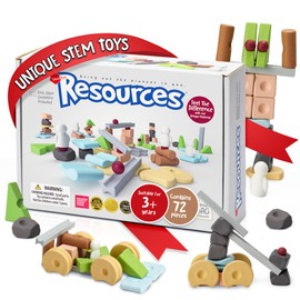 Taksa Toys Educational Building Blocks for Kids Ages 3 4 5 6 7+ Years Old Stem Toys, Construction Montessori Toys for Girls, Boys Sensory Outdoor Play Preschool Learning & Stacking 72 Pcs Gift Pack